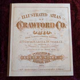 Photo of the front cover of Atlas of Crawford County.
